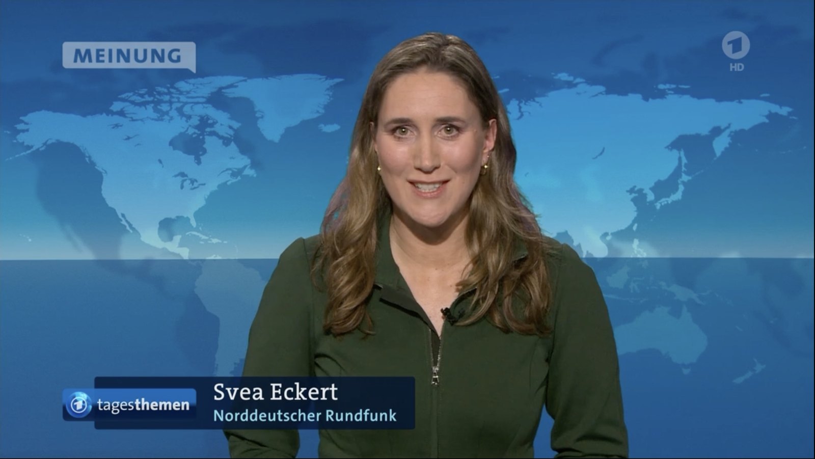 Svea Eckert kommentiert in den Tagesthemen